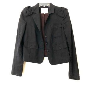 Rebecca Taylor black cropped blazer